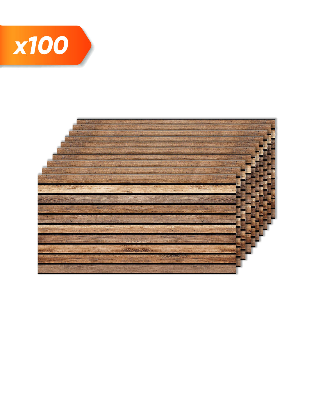 Dark Wood AP-02 Pannello da parete in polistirolo effetto legno