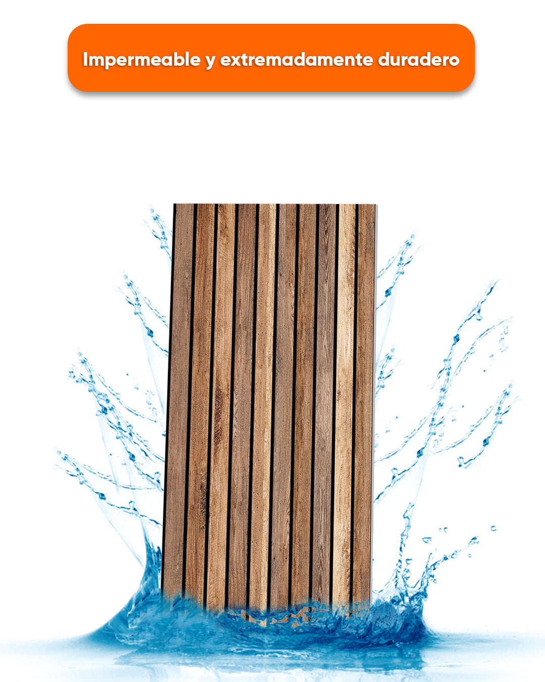 Dark Wood AP-02 Pannello da parete in polistirolo effetto legno