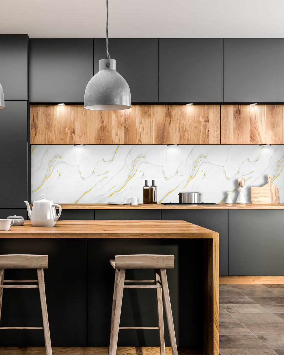 Alternativa in marmo alle piastrelle del bagno/ Golden Harmony