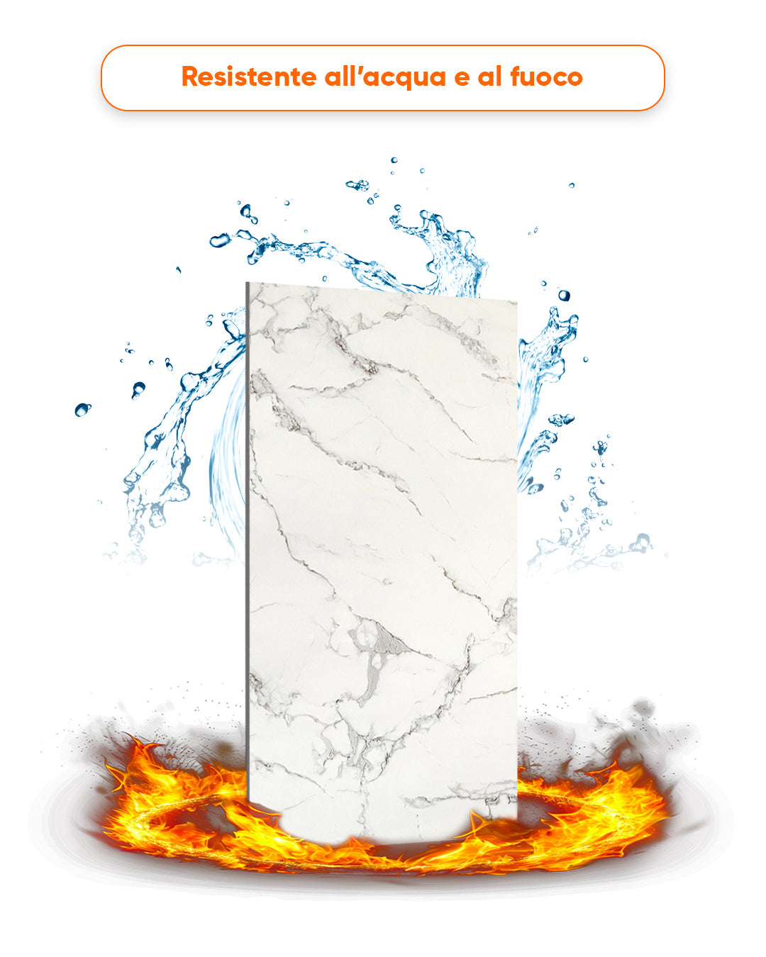 Alternativa in marmo alle piastrelle del bagno/ Carrara