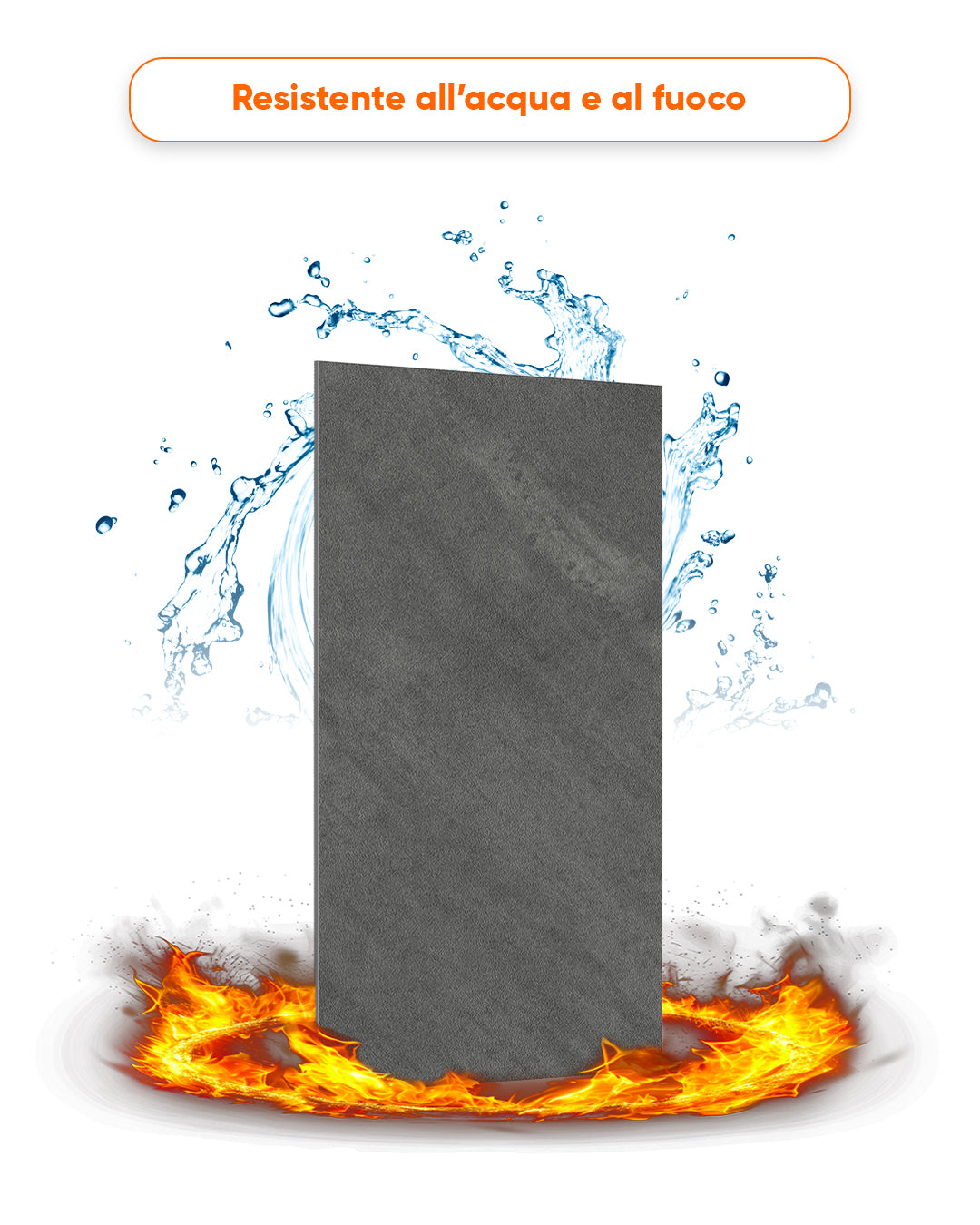 Alternativa in marmo alle piastrelle del bagno/ Iron Hand