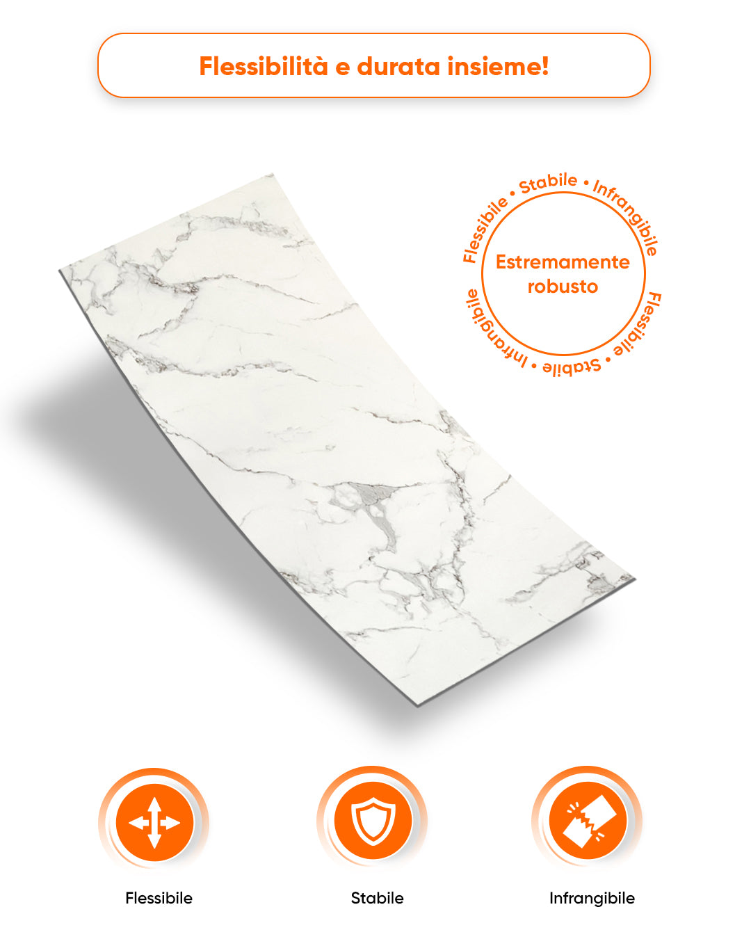 Alternativa in marmo alle piastrelle del bagno/ Carrara