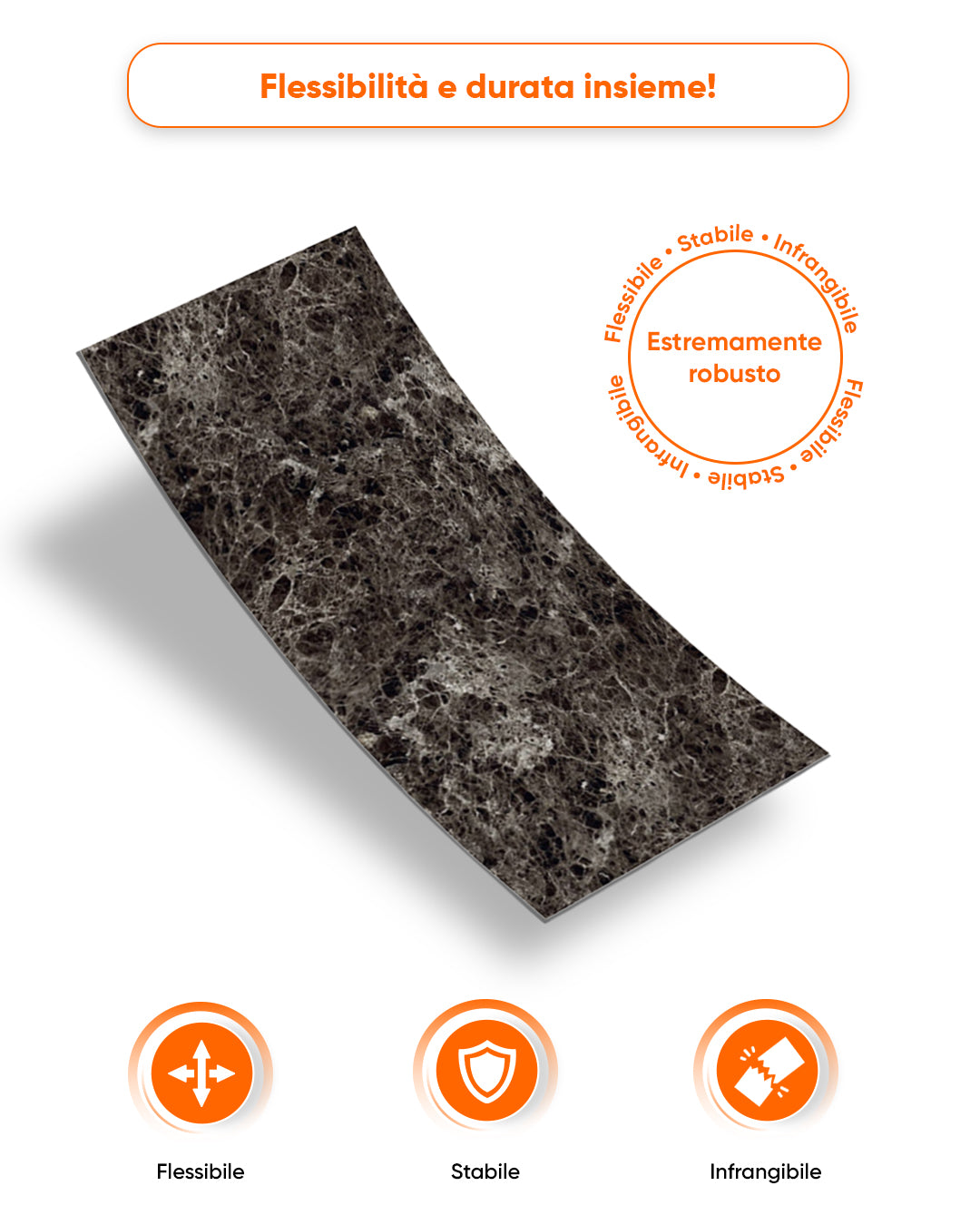 Alternativa in marmo alle piastrelle del bagno/ Emperador Dark