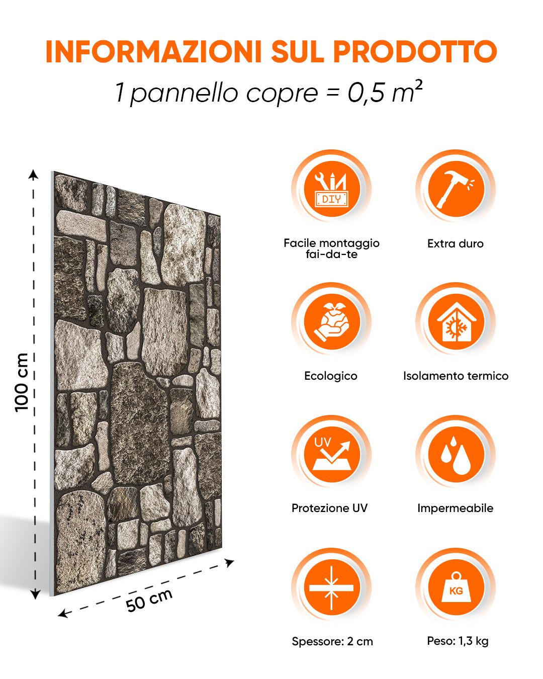 Rivestimento murale misto Tradition Stone KR-8