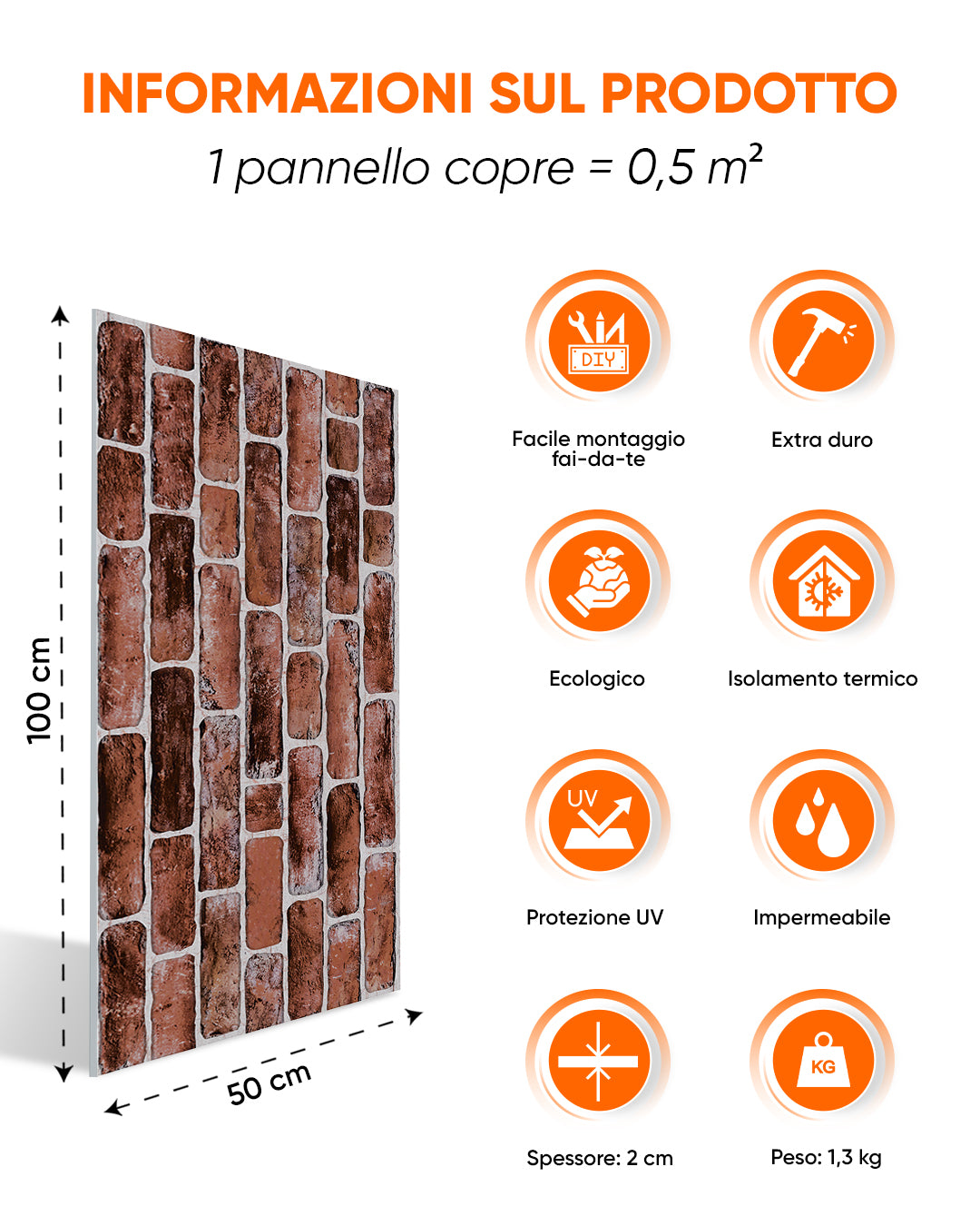 Honey Coffee L-1919 Rivestimento in pietra di Mattoni
