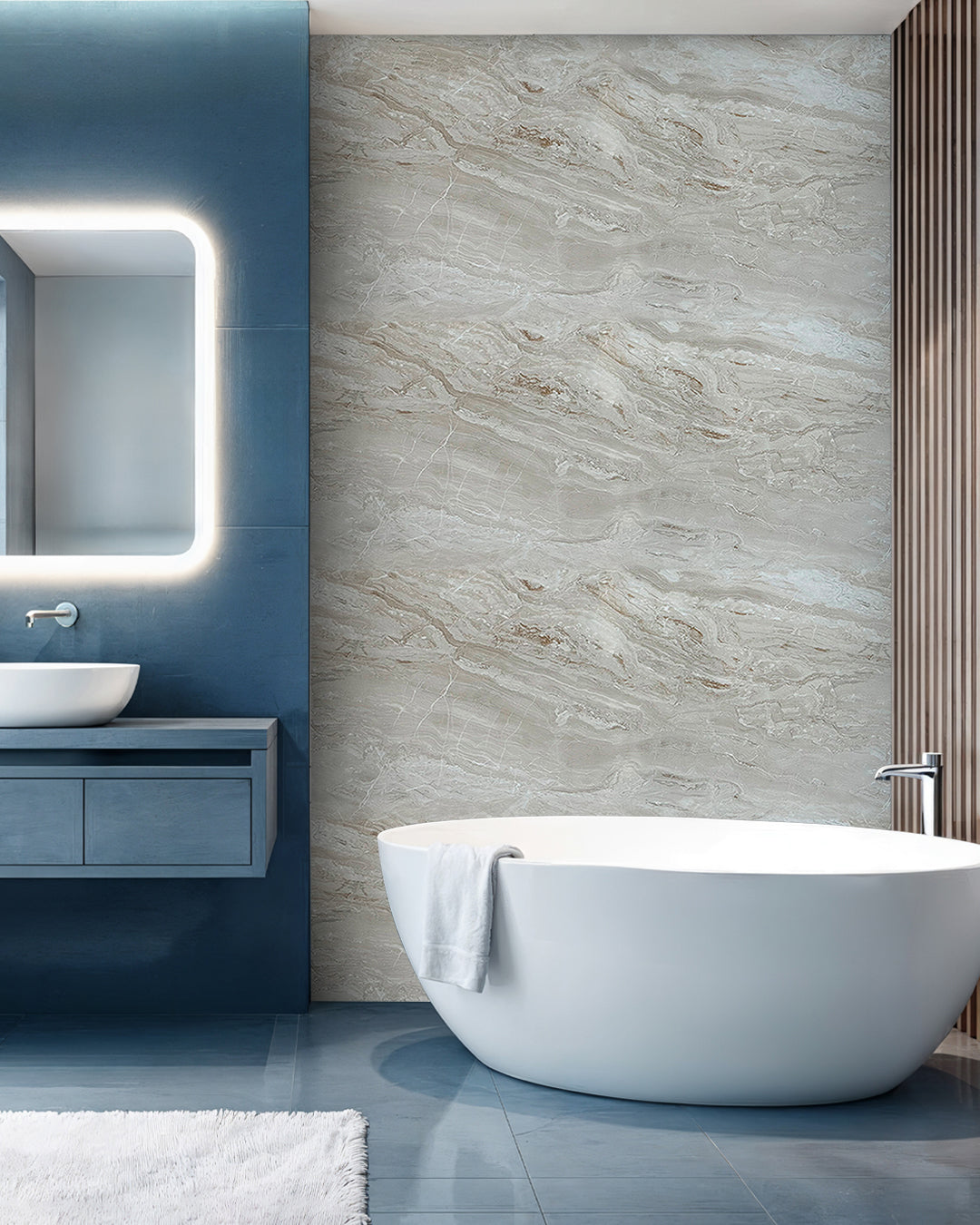 Alternativa in marmo alle piastrelle del bagno/ Mars Bubble