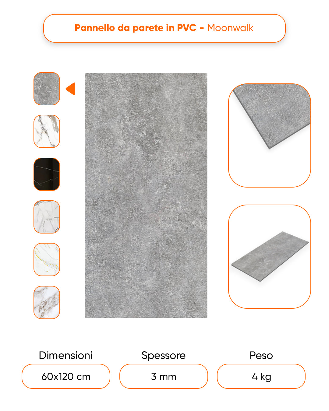 Alternativa in marmo alle piastrelle del bagno/ Moonwalk