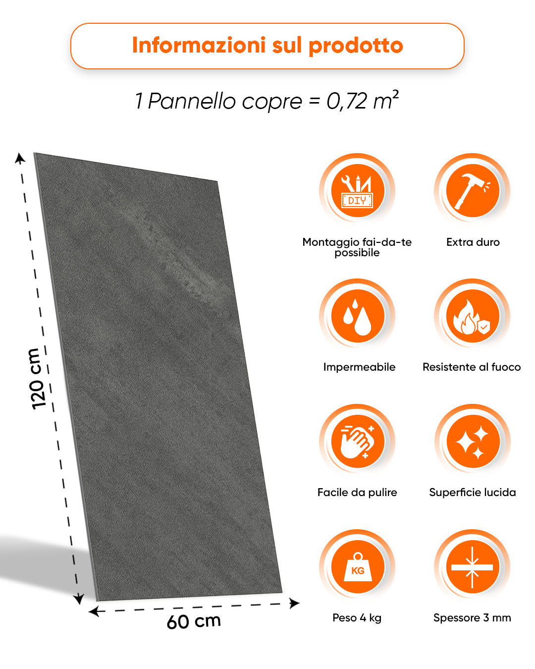 Alternativa in marmo alle piastrelle del bagno/ Iron Hand