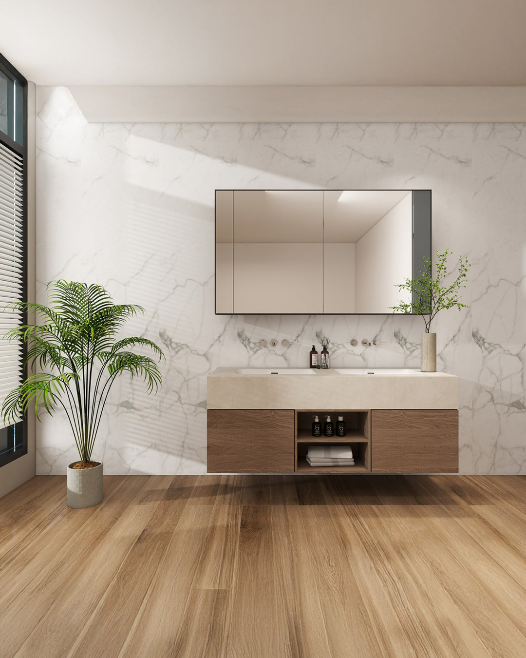 Pannello da parete SPC Bianco 60x120 cm – Carrara Marmor