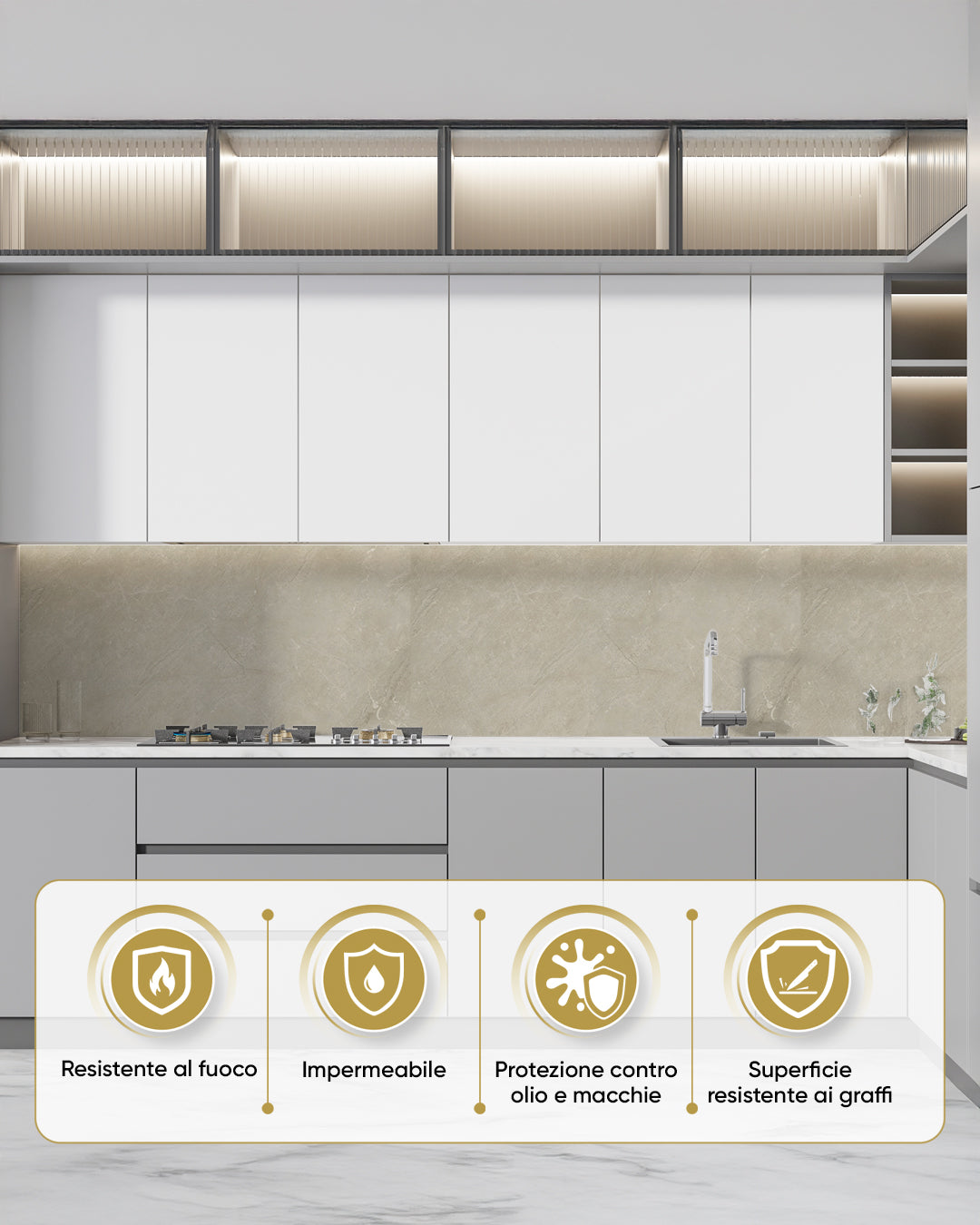 Pannello da parete SPC Grigio 60x120 cm – Sandstein Beige