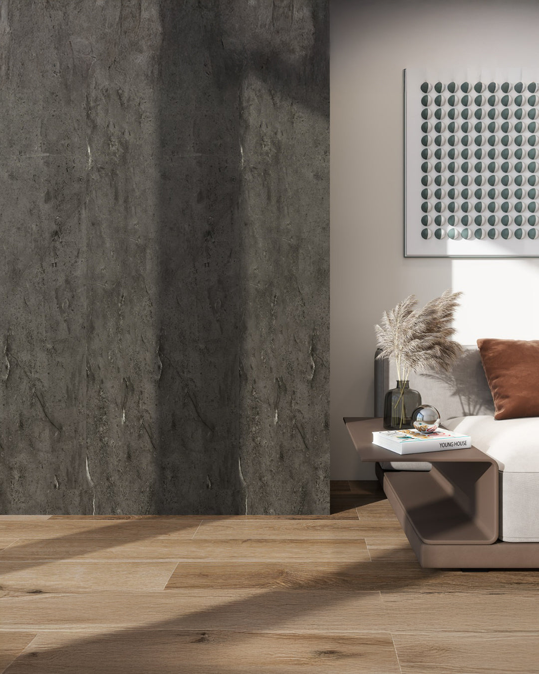 Pannello da parete SPC Grigio Scuro 60x120 cm – Kohleschwarz