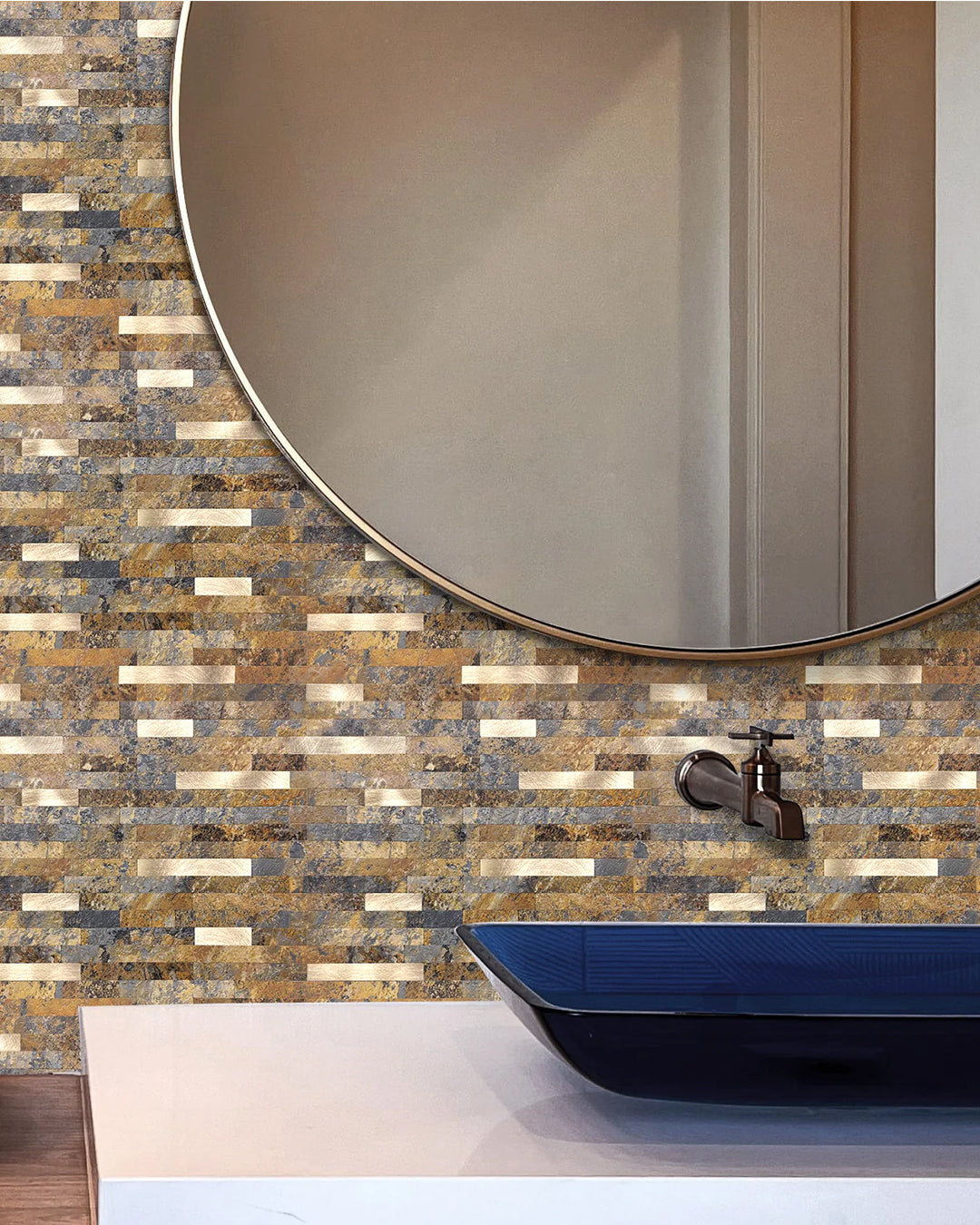 Rivestimenti in mosaico Rivestimenti autoadesivi | Traces Of Mosaics WJ-02
