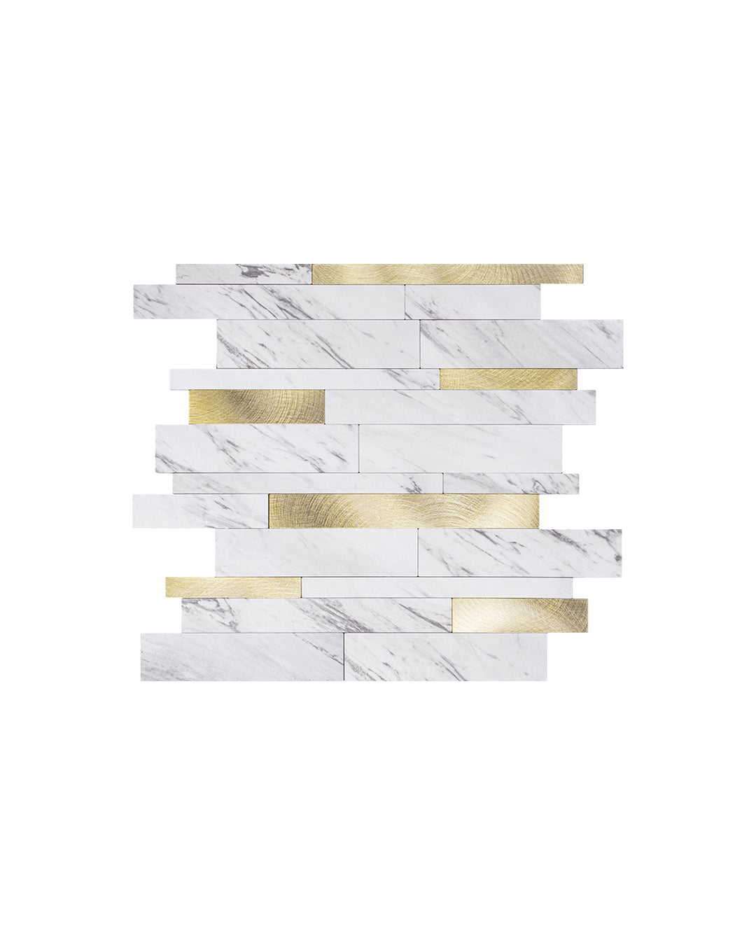 Rivestimenti in mosaico Rivestimenti autoadesivi | Gold And White Mosaics WJS-3144