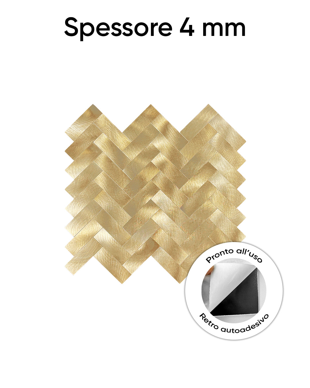 Rivestimenti in mosaico Rivestimenti autoadesivi | Golden Royal Mosaics WJS-476