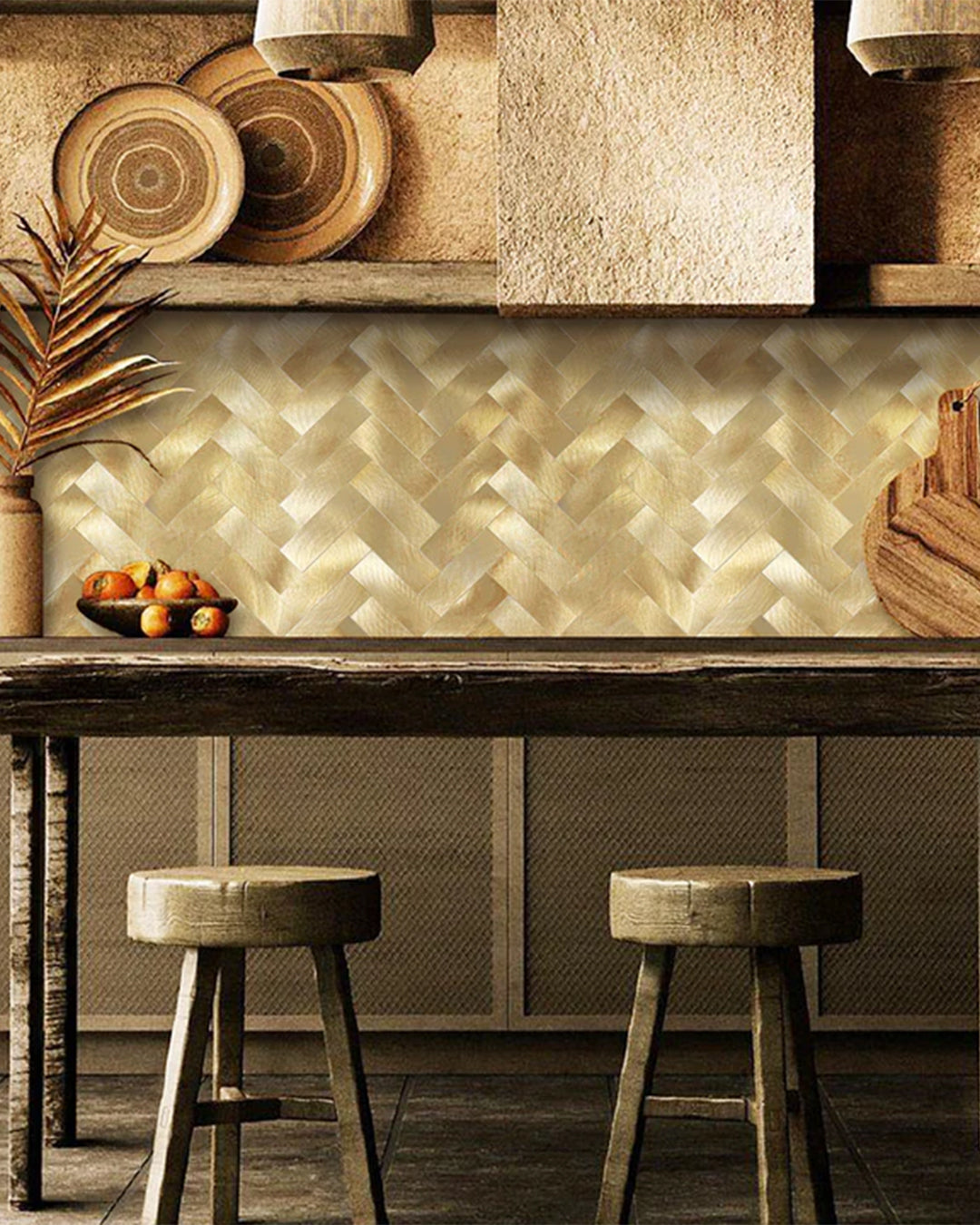 Rivestimenti in mosaico Rivestimenti autoadesivi | Golden Royal Mosaics WJS-476