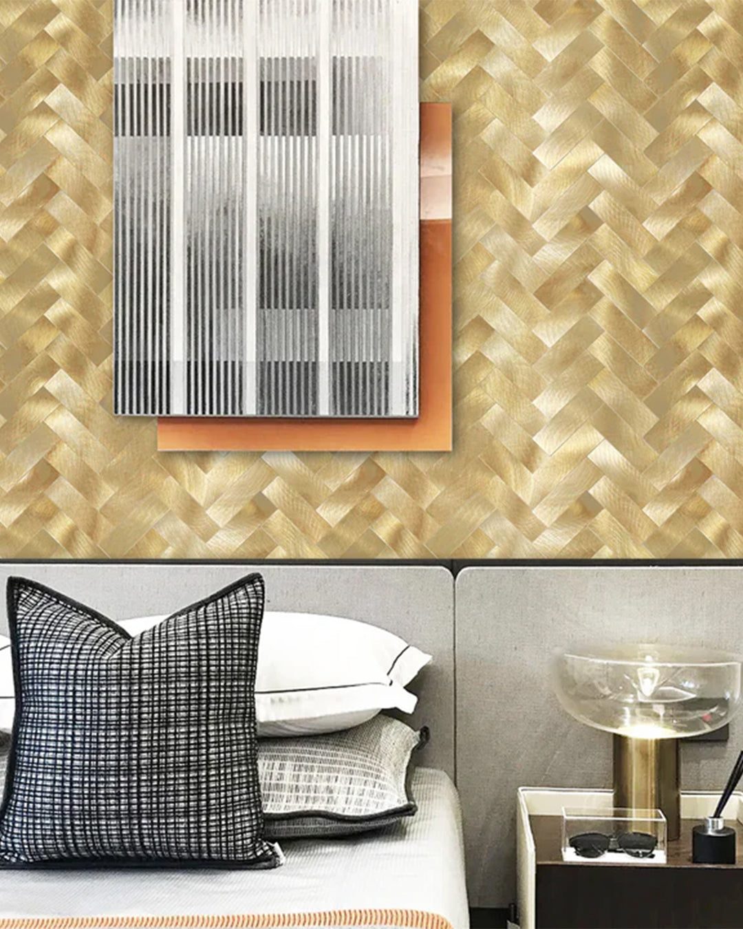 Rivestimenti in mosaico Rivestimenti autoadesivi | Golden Royal Mosaics WJS-476