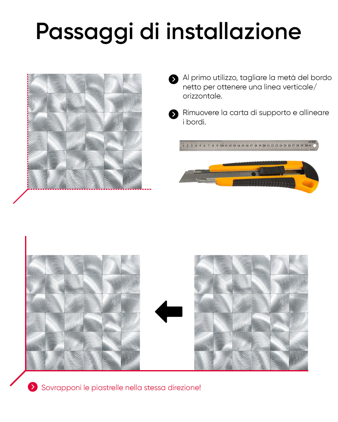 Rivestimenti in mosaico Rivestimenti autoadesivi | The Glory of Mosaics WJS-841