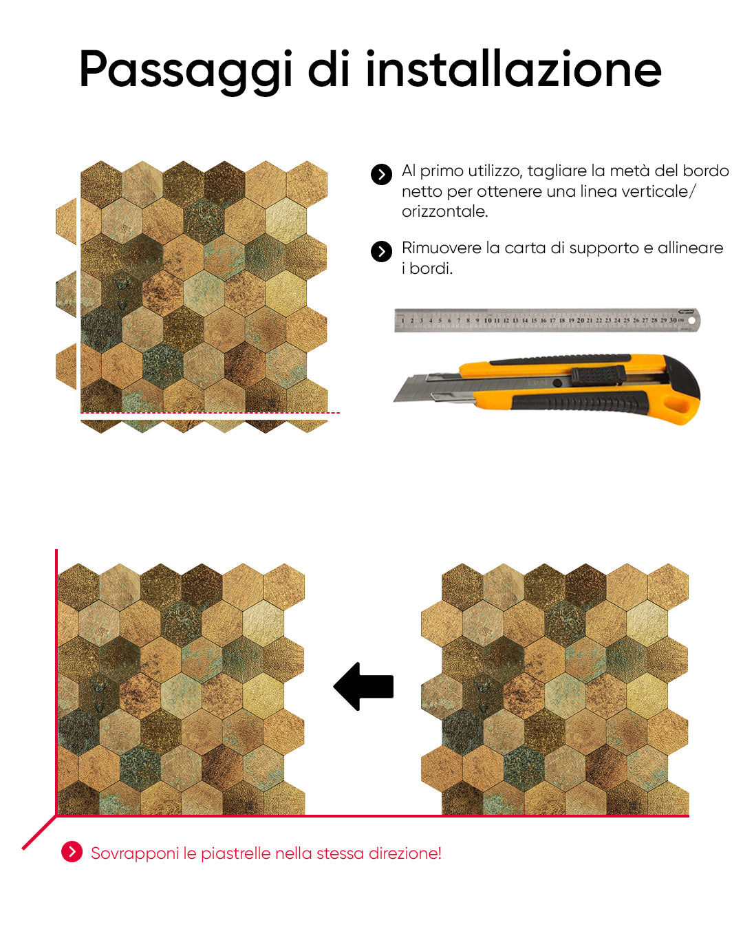 Mosaic Wall Tiles Self-adhesive Wall Tiles | Colourful Mosaics WJY121