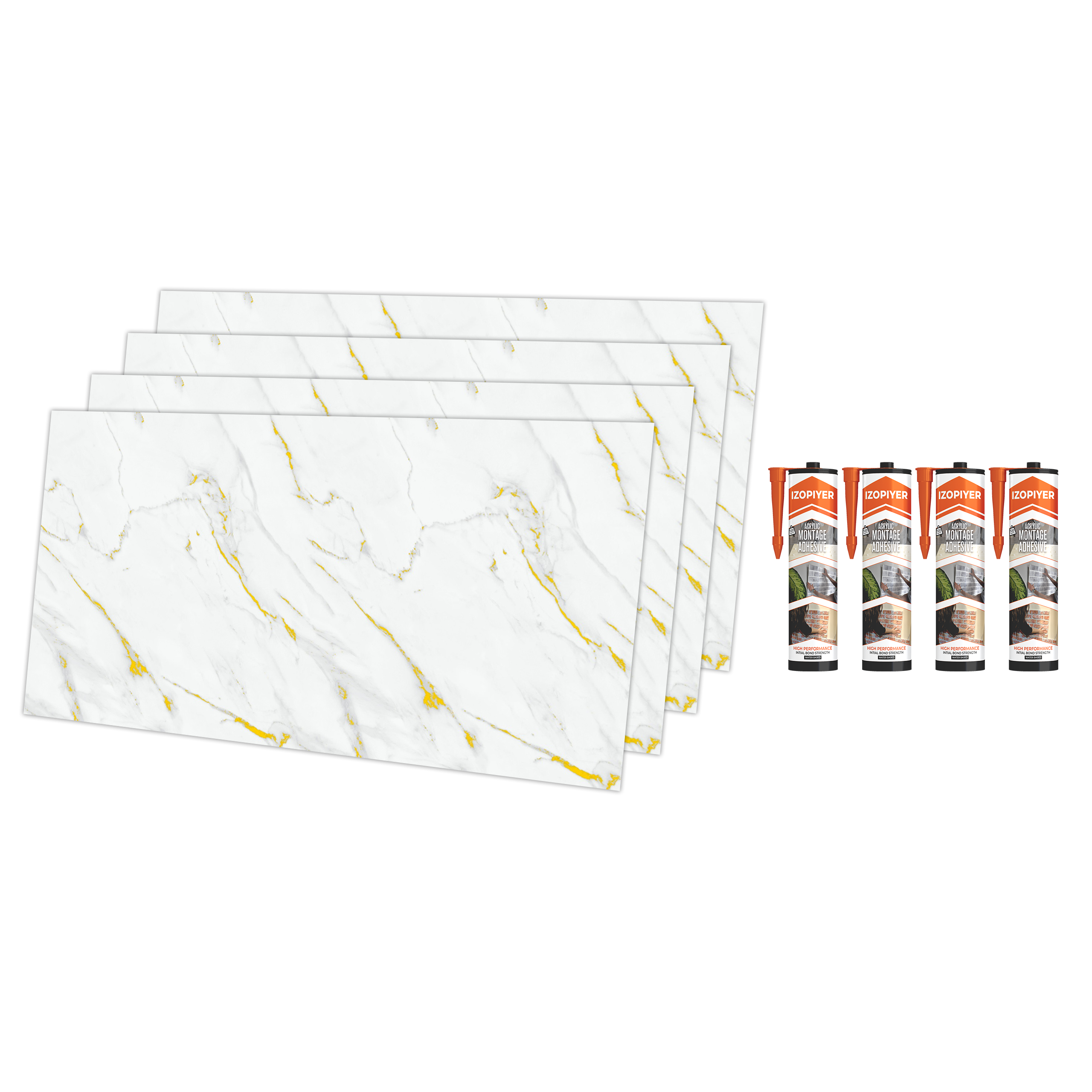 Alternativa in marmo alle piastrelle del bagno/ Golden Harmony