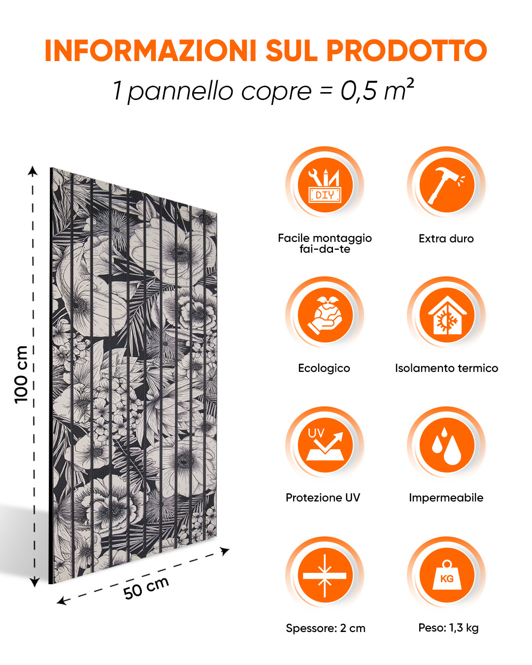 Pannelli effetto listelli di legno Articolo: Rivestimento murale Paradise Leaf AP-71