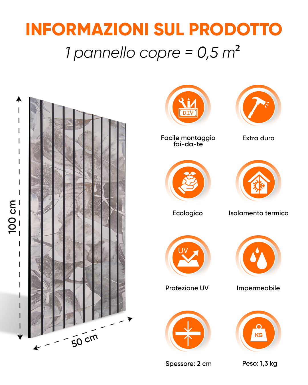 Pannelli effetto listelli di legno Articolo: Rivestimento murale Botanica Harmonia AP-72