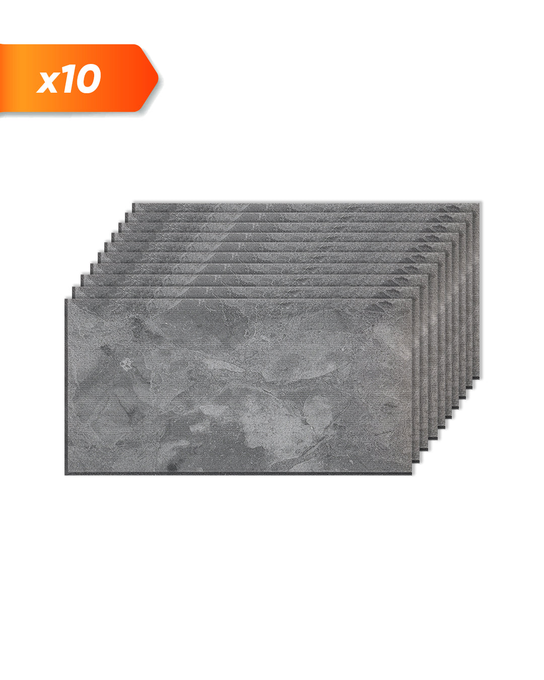 Rivestimento murale effetto cemento 50×100×2 cm | Pannelli murali 3D in polistirolo | Storm Grey Concrete AT-04