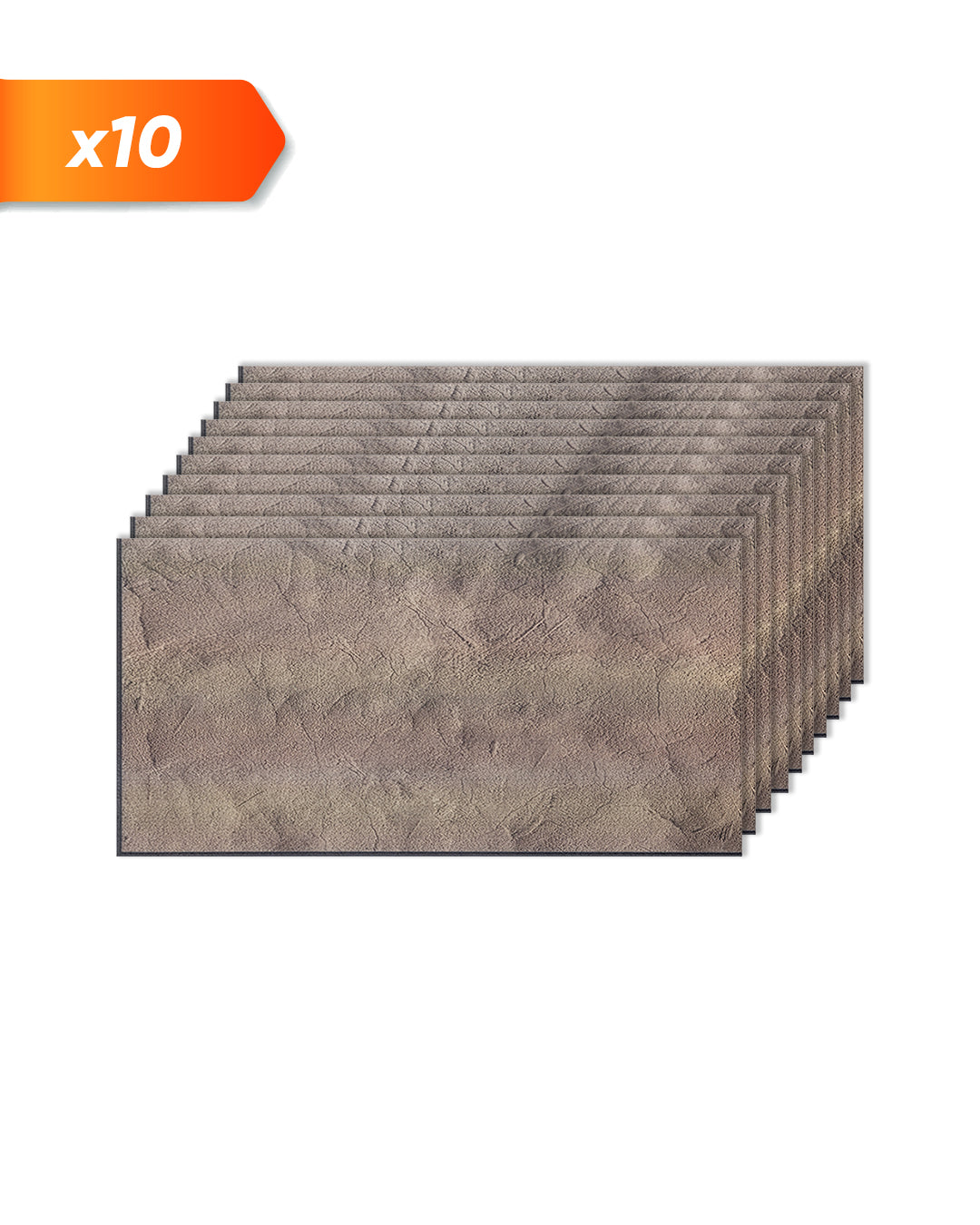 Rivestimento murale effetto cemento 50×100×2 cm | Pannelli murali 3D in polistirolo | Desert Concrete AT-25