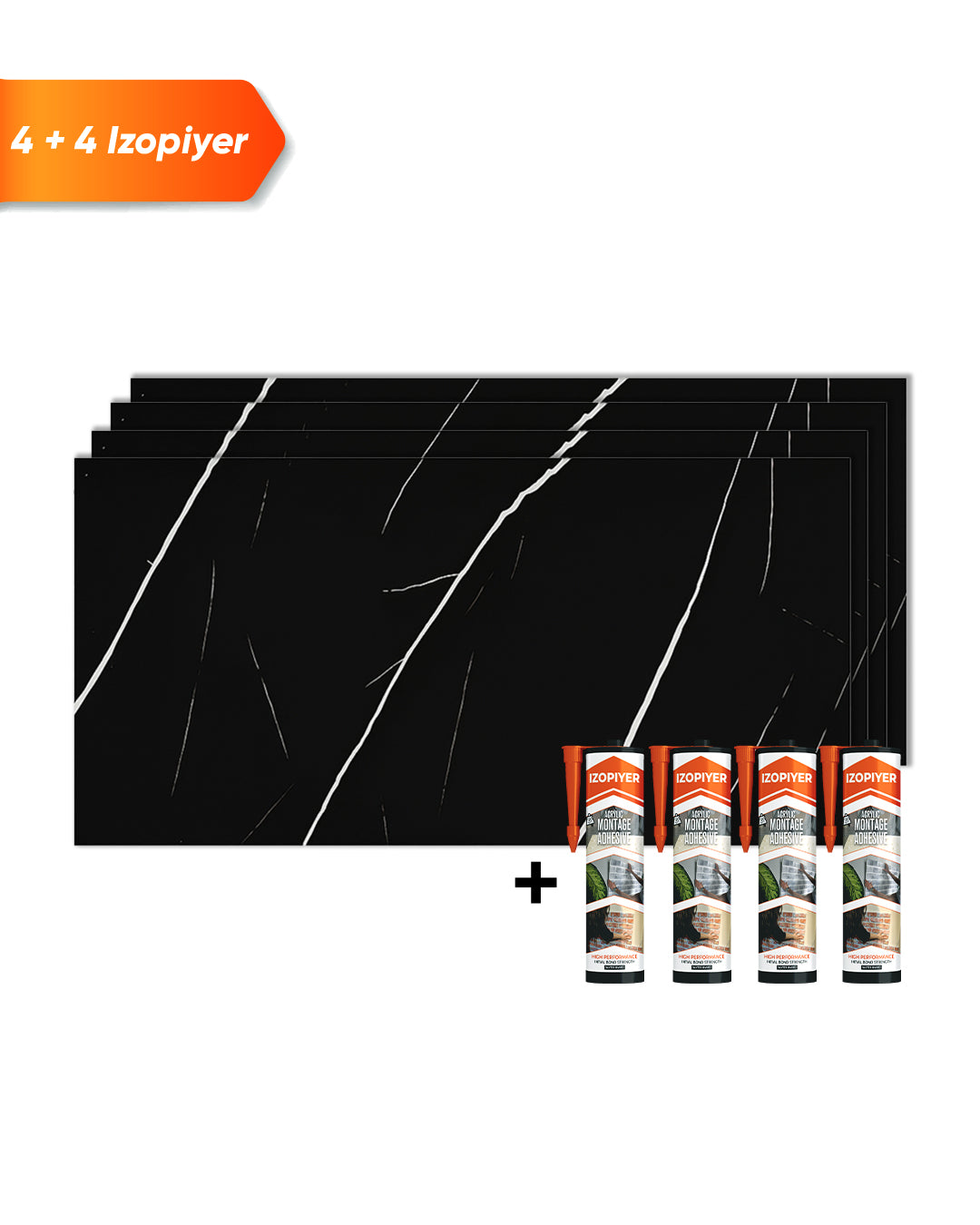 Alternativa in marmo alle piastrelle del bagno/ Black Lightning V-02