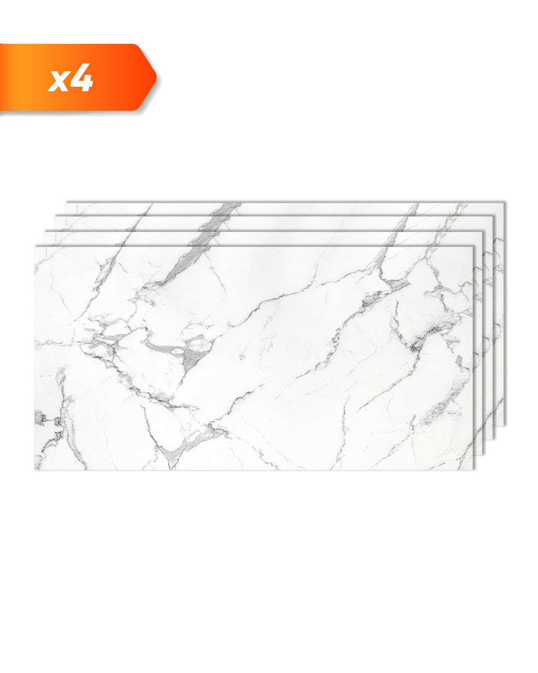 Marble alternative to bathroom tiles / Carrara