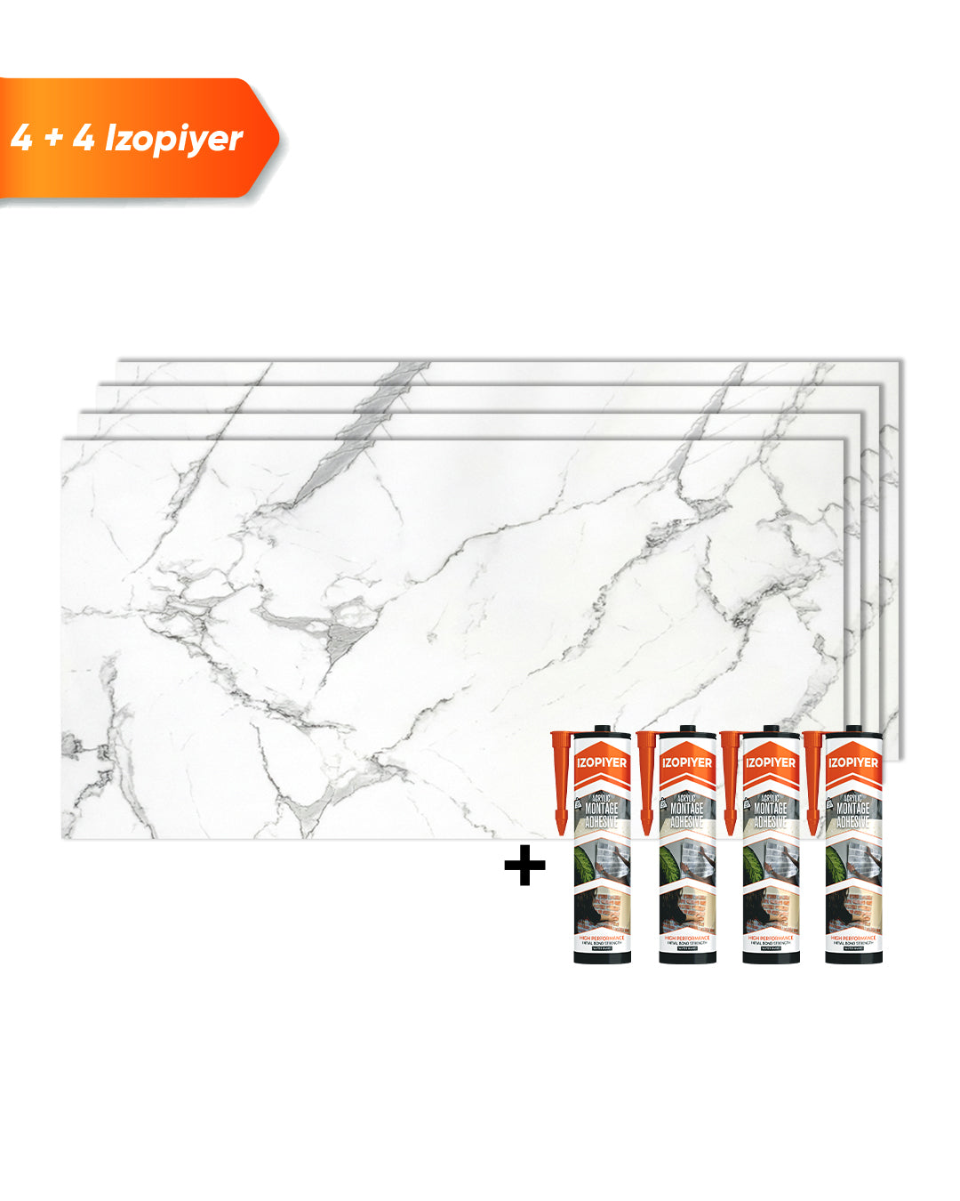 Marble alternative to bathroom tiles / Carrara