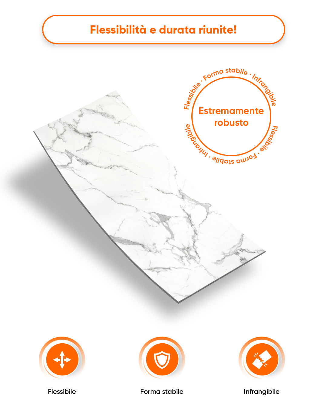 Marble alternative to bathroom tiles / Carrara