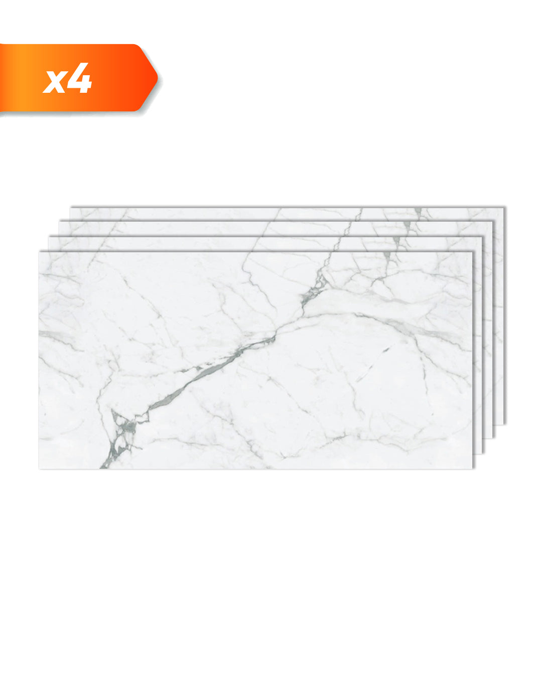 Pannello da parete SPC Bianco 60x120 cm – Carrara Marmor