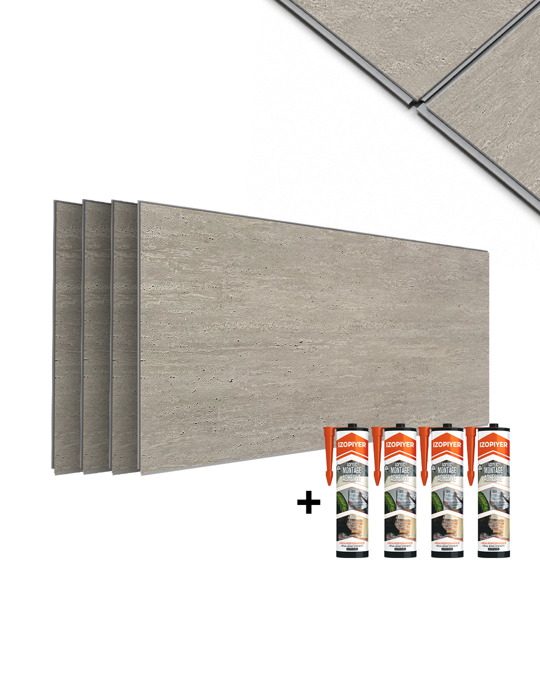 Pannello da parete SPC 60x120 cm | Rivestimento murale impermeabile | Desert Silence
