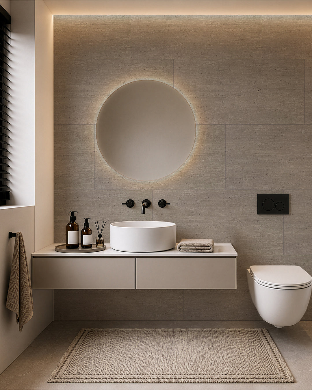 Pannello da parete SPC 60x120 cm | Rivestimento murale impermeabile | Desert Silence