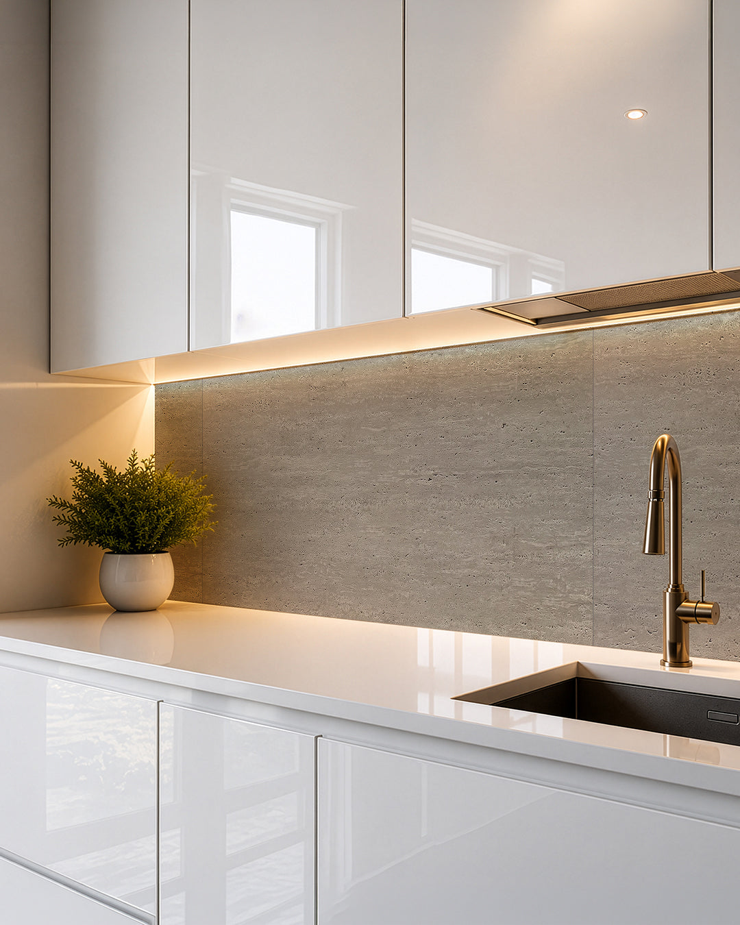 Pannello da parete SPC 60x120 cm | Rivestimento murale impermeabile | Desert Silence