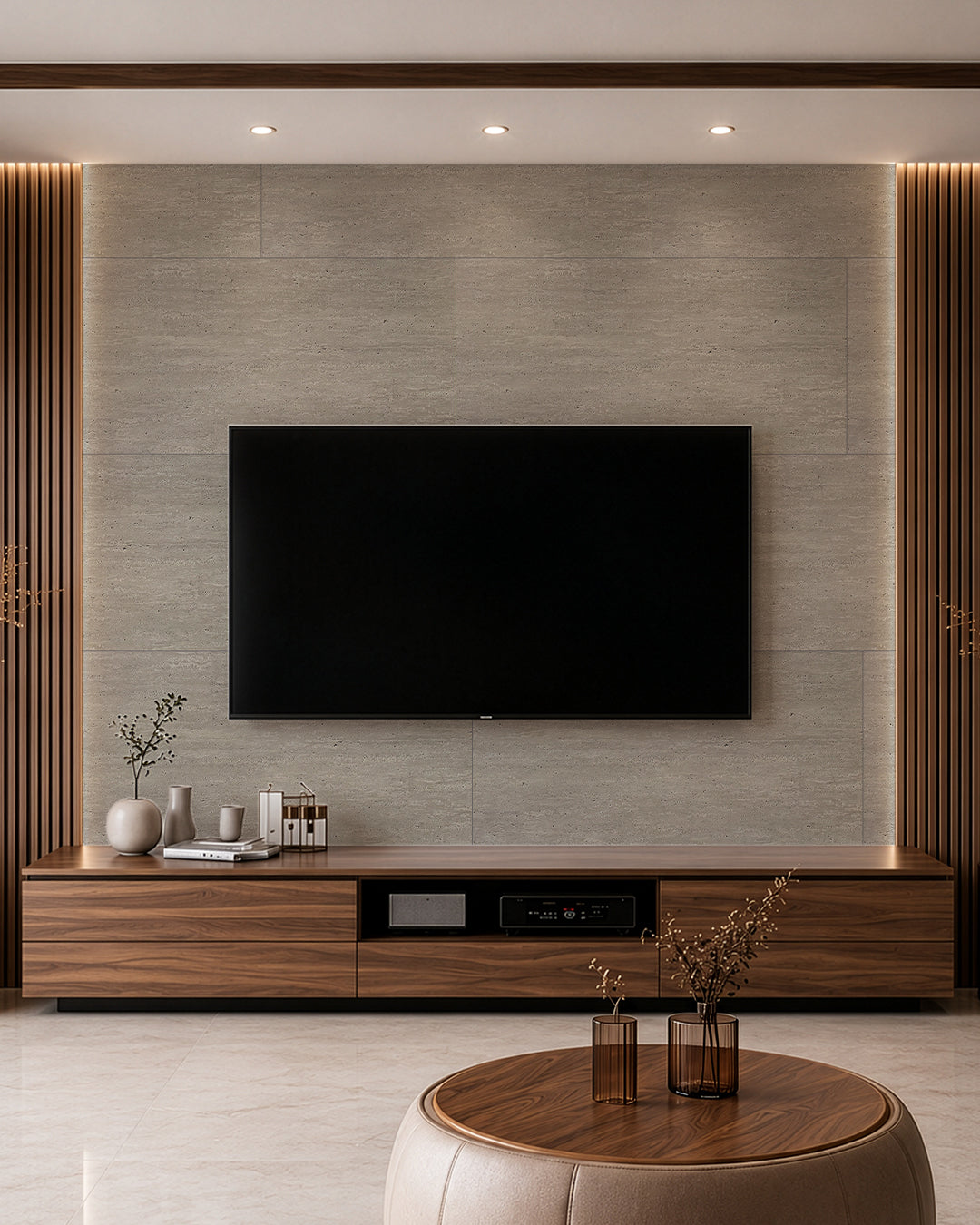 Pannello da parete SPC 60x120 cm | Rivestimento murale impermeabile | Desert Silence