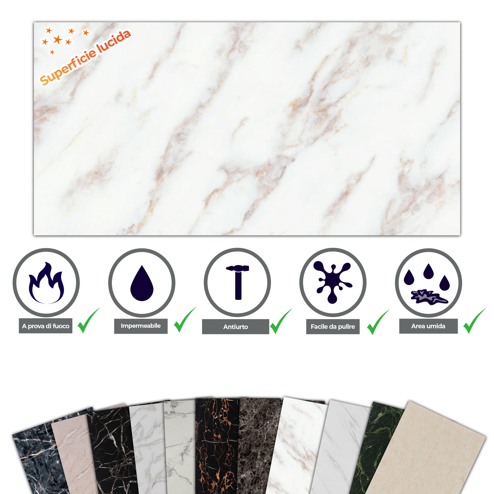 Alternativa in marmo alle piastrelle del bagno/ Ice Berg Beige