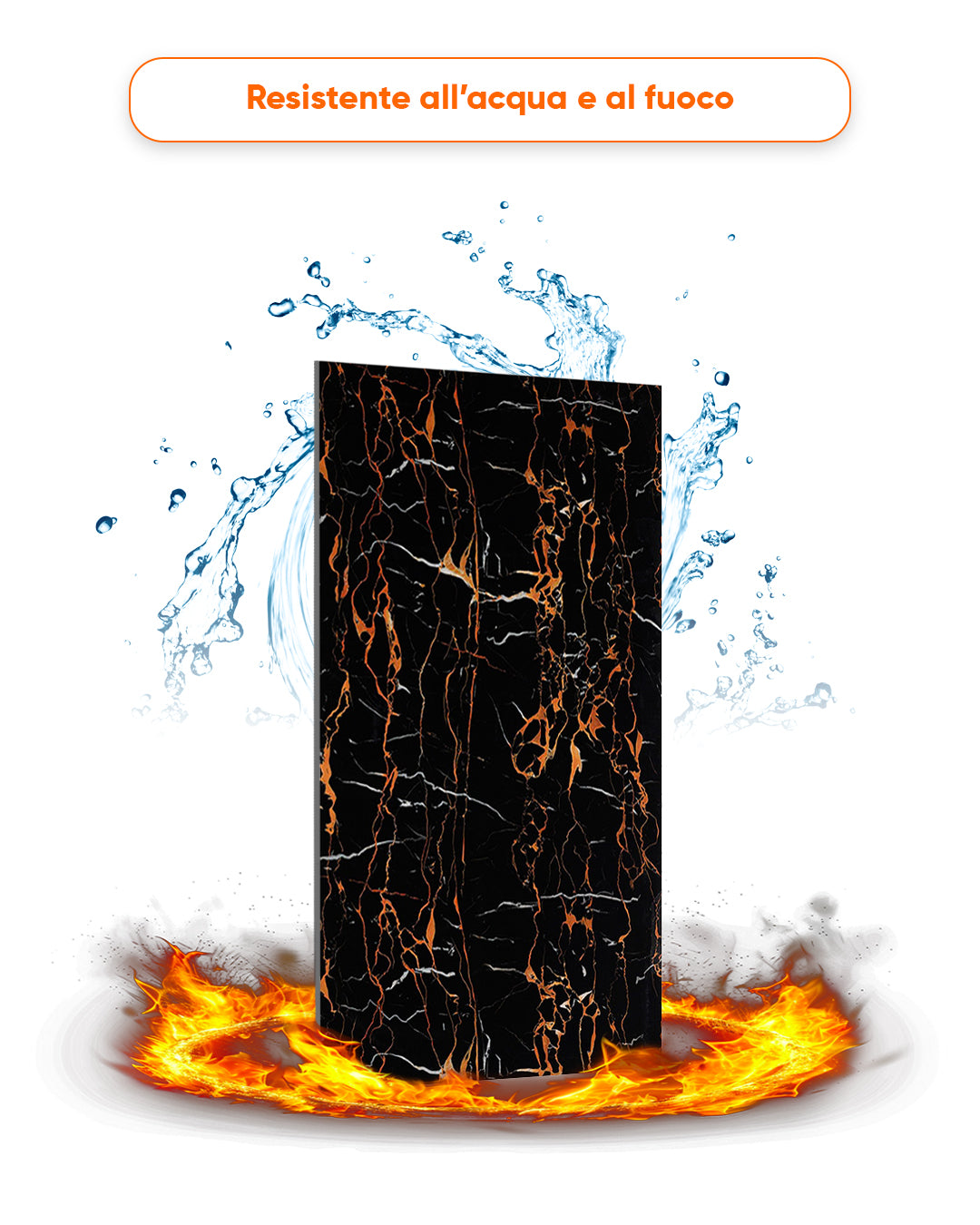 Alternativa in marmo alle piastrelle del bagno/ Dragon