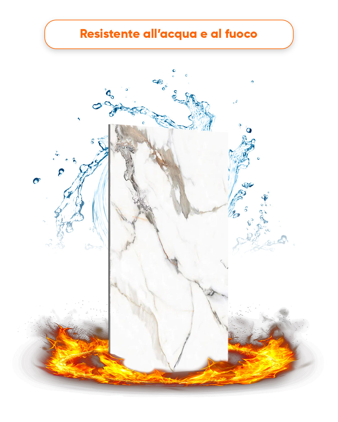 Alternativa in marmo alle piastrelle del bagno/ Garden Of Eden V-04