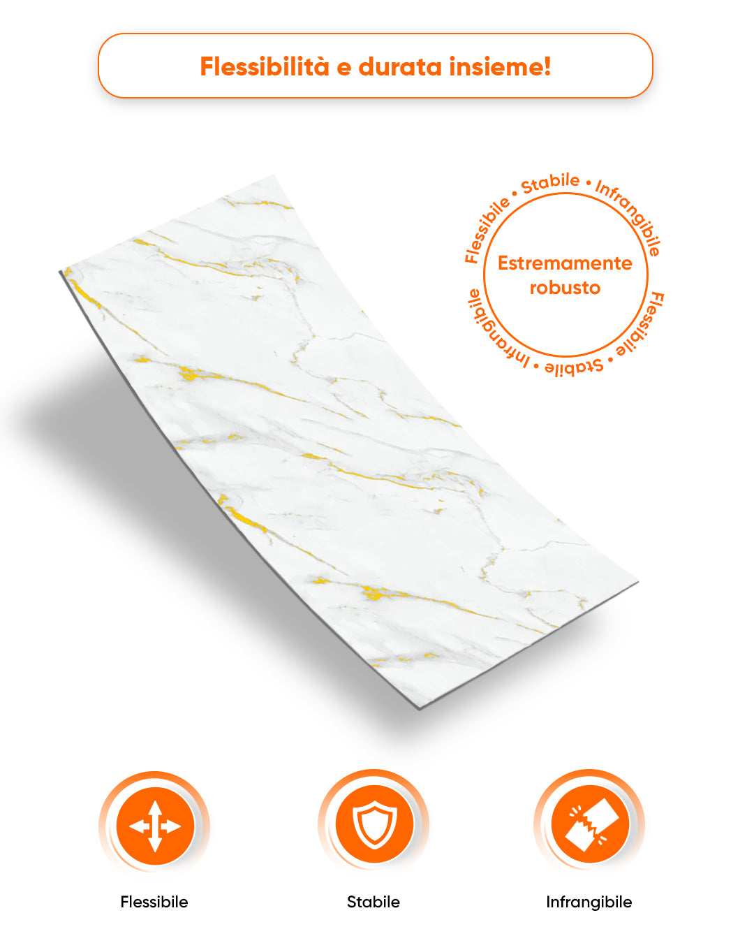 Alternativa in marmo alle piastrelle del bagno/ Golden Harmony