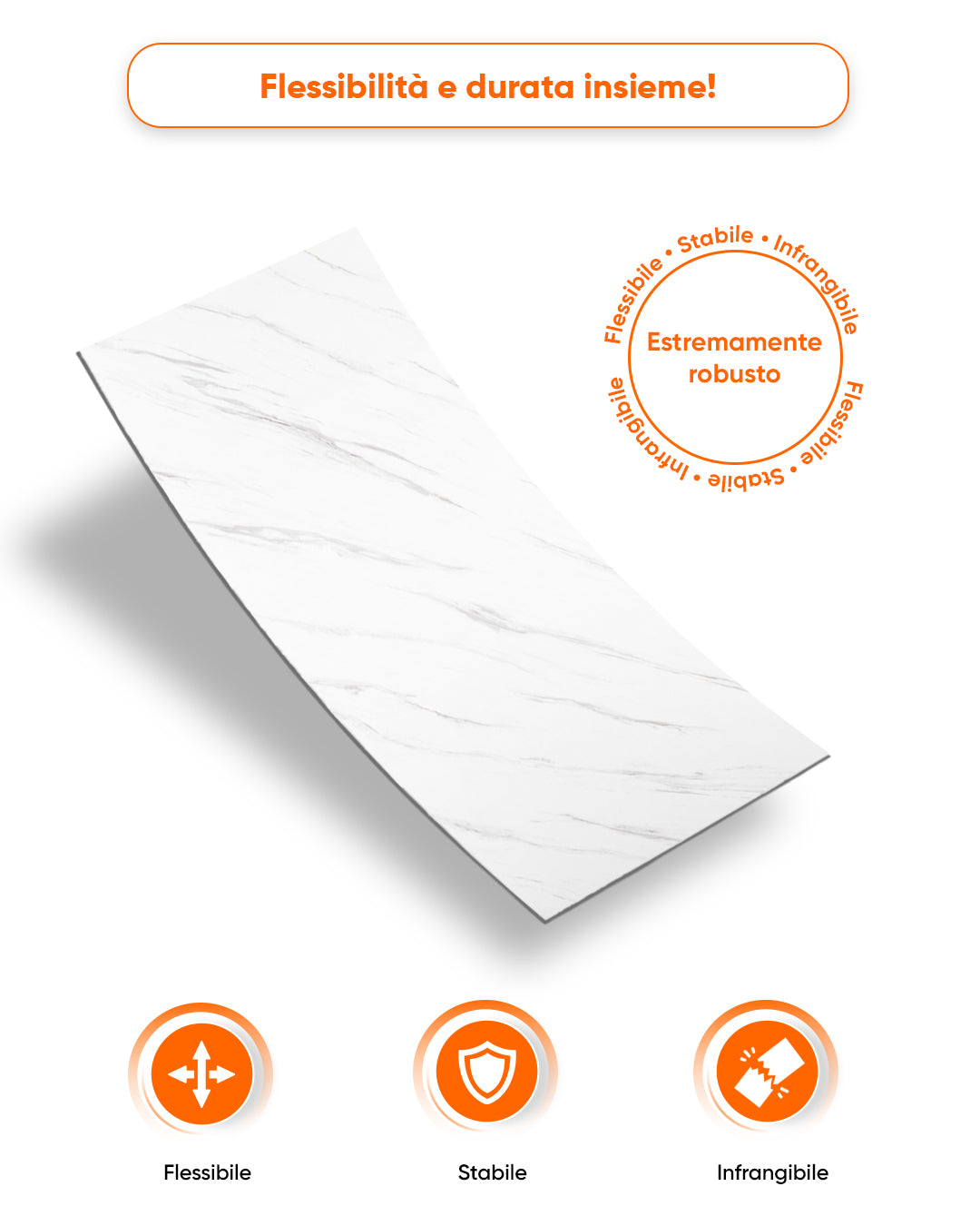 Alternativa in marmo alle piastrelle del bagno/ Ice Berg Grey