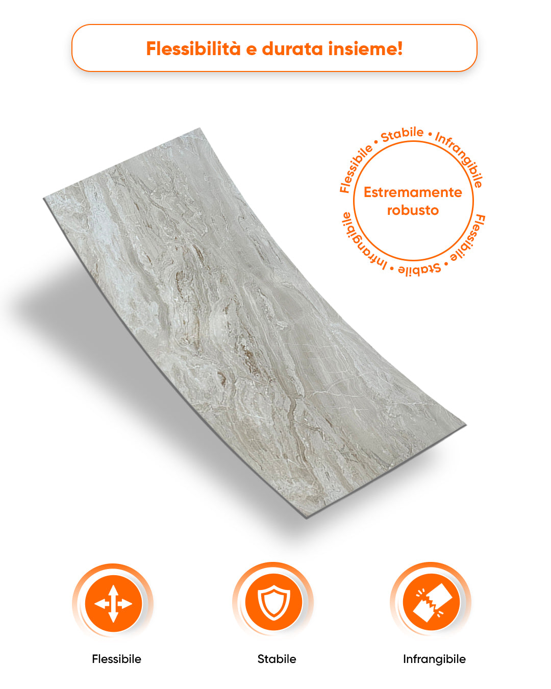 Alternativa in marmo alle piastrelle del bagno/ Mars Bubble