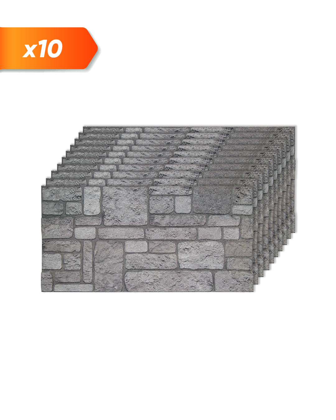 Pannello Parete 3D Effetto Pietra in EPS Resinato 100x50x2 cm - Backyard K-04