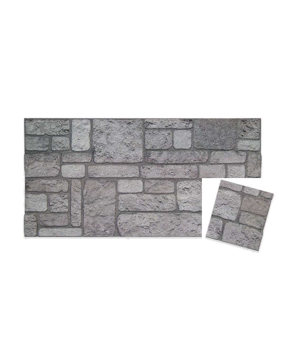 Pannello Parete 3D Effetto Pietra in EPS Resinato 100x50x2 cm - Backyard K-04