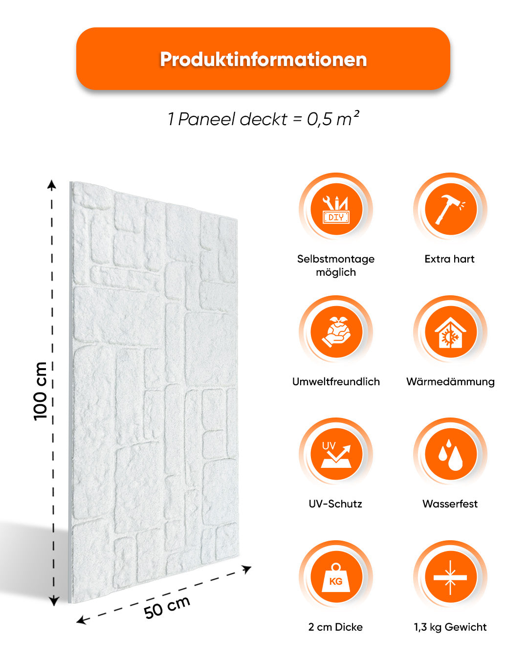 White Snow: K-1900 Rivestimento in pietra di Mattoni