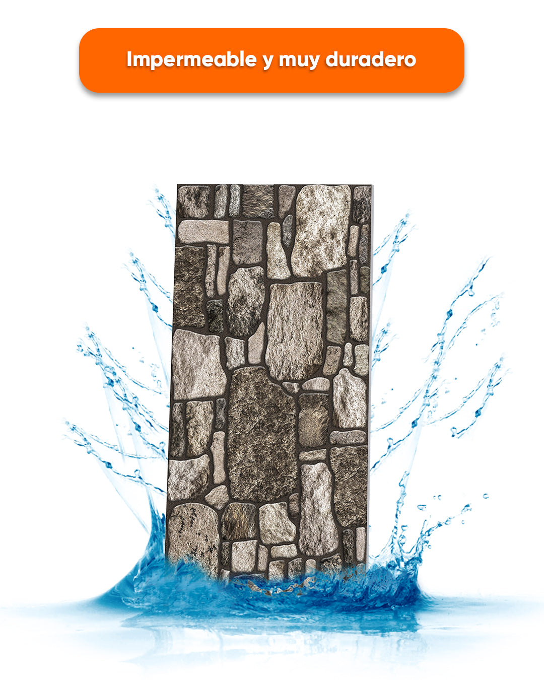 Tradition Stone KR-8 mixed wall covering