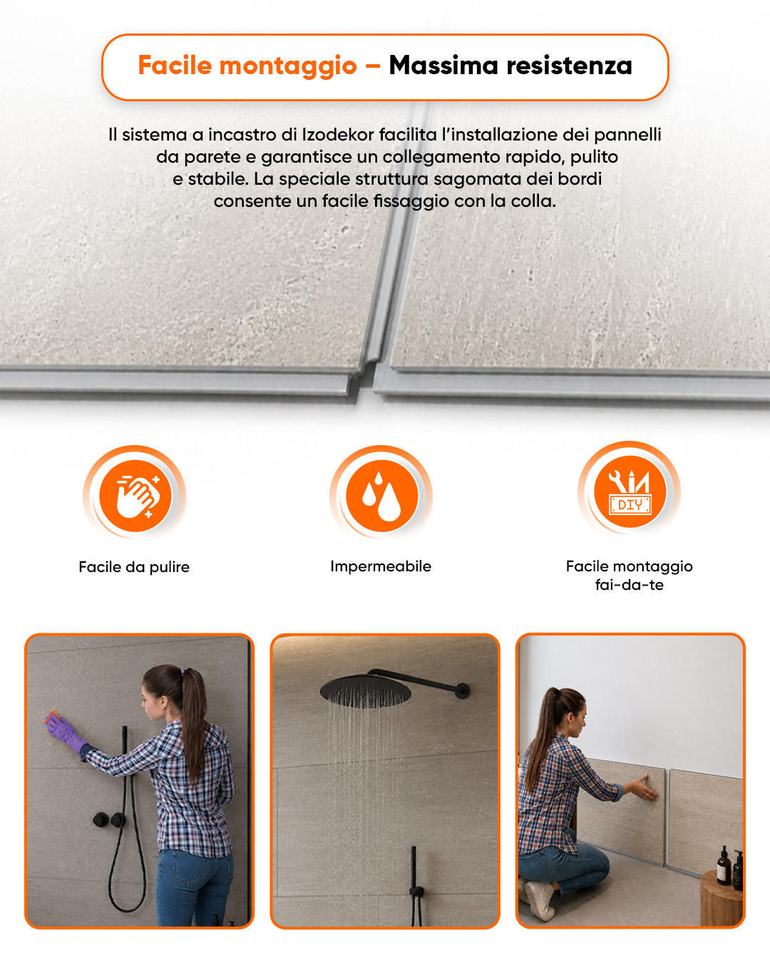 Pannello da parete SPC 60x120 cm | Rivestimento murale impermeabile | Wild Essence