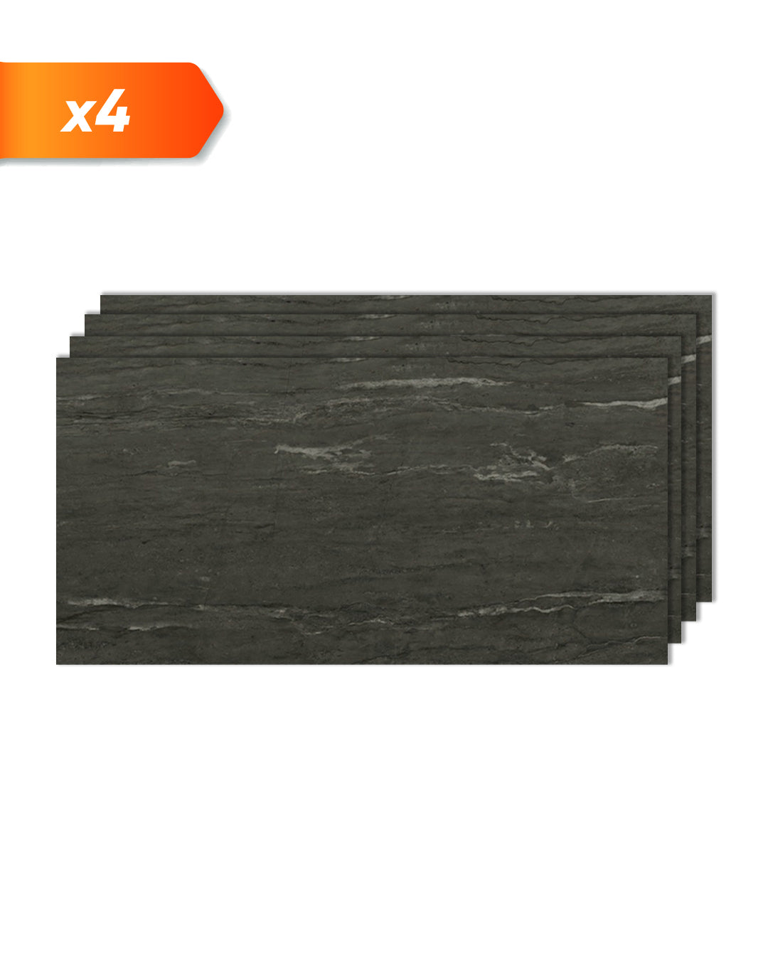 Pannello da parete SPC Grigio Scuro 60x120 cm – Kohleschwarz