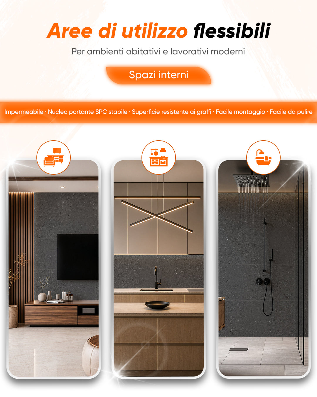 Pannello da parete SPC 60x120 cm | Rivestimento murale impermeabile | Wild Essence