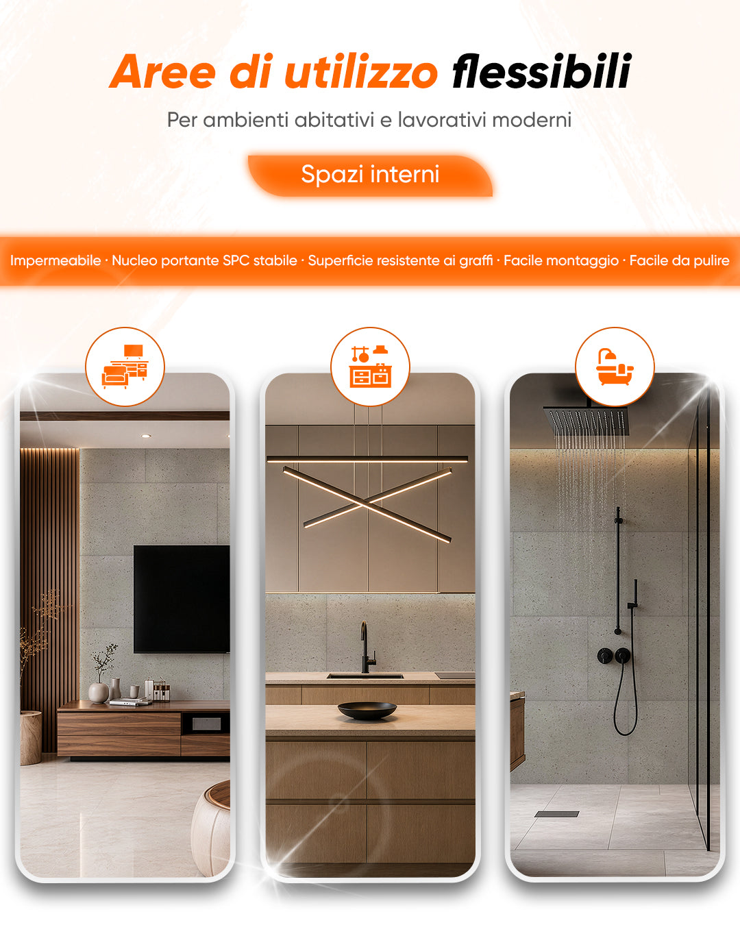 Pannello da parete SPC 60x120 cm | Rivestimento murale impermeabile | Infinite Elegance